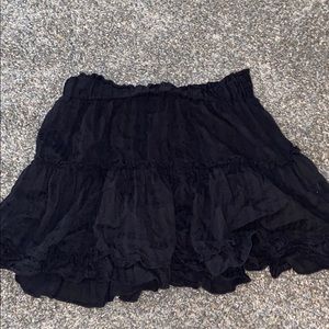 Princess Polly black ruffle skirt